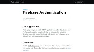 
                            11. Firebase Authentication - Flutter Institute