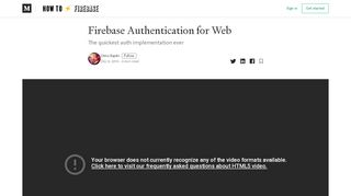 
                            11. Firebase Authentication for Web – How To Firebase