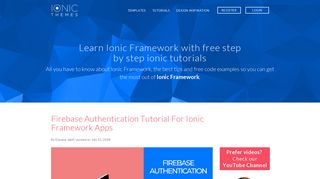 
                            11. Firebase Authentication Tutorial For Ionic Framework Apps