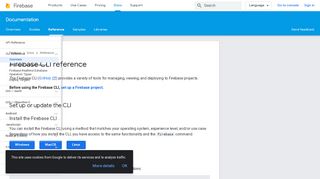 
                            6. Firebase CLI Reference | Firebase