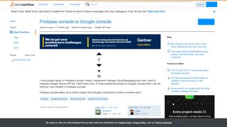 
                            10. Firebase console to Google console - Stack Overflow