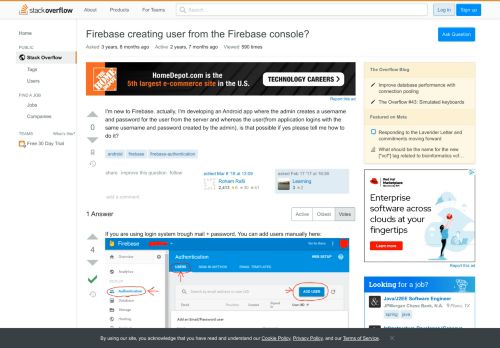 
                            6. Firebase creating user from the Firebase console? - Stack Overflow