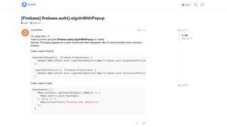 
                            9. [Firebase] firebase.auth().signInWithPopup - ionic-v3 - Ionic