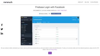 
                            12. Firebase Login with Facebook - RWieruch