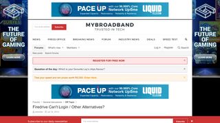 
                            3. Firedrive Can't Login / Other Alternatives? | MyBroadband