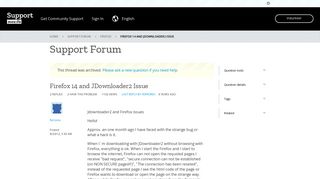 
                            10. Firefox 14 and JDownloader2 Issue | Firefox Support Forum | Mozilla ...