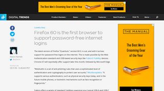 
                            10. Firefox 60 is the first browser to support password-free internet logins