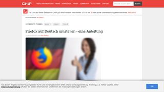 
                            2. Firefox auf Deutsch umstellen - eine Anleitung - CHIP
