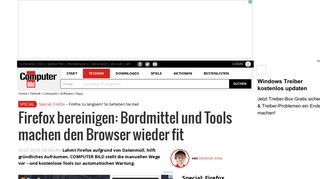 
                            13. Firefox bereingen: Datenmüll entfernen - COMPUTER BILD