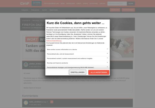 
                            13. Firefox dazu zwingen Seite komplett neu zu laden? — CHIP-Forum
