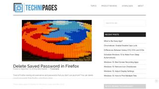 
                            13. Firefox: Delete Saved Passwords - Technipages