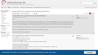 
                            9. Firefox ESR 45.9.0: probleme mit web.de-Mail-Oberfläche ...