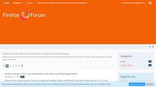 
                            12. Firefox Forum Hilfe bei Problemen mit dem Mozilla Browser