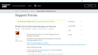 
                            11. FIrefox incorrectly reporting pages as insecure | Firefox Support Forum ...