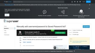 
                            8. firefox - Manually add username/password to Saved Password list ...