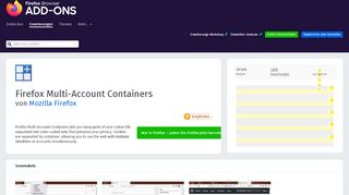 
                            5. Firefox Multi-Account Containers – Holen Sie sich diese Erweiterung ...