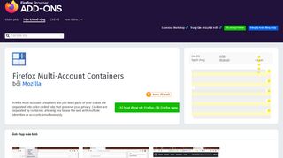 
                            5. Firefox Multi-Account Containers - Nhận tiện ích mở rộng này cho ...