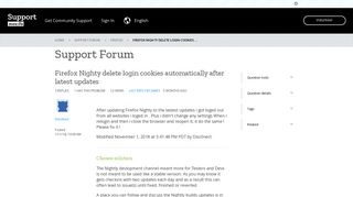 
                            6. Firefox Nighty delete login cookies automatically after latest updates ...