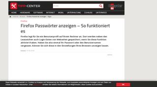 
                            4. Firefox Passwörter anzeigen – Tipps | TippCenter