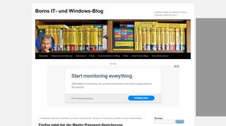 
                            10. Firefox patzt bei der Master-Passwort-Speicherung | Borns IT- und ...