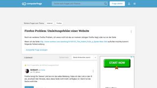 
                            10. Firefox-Problem: Umleitungsfehler einer Website (Internet ...