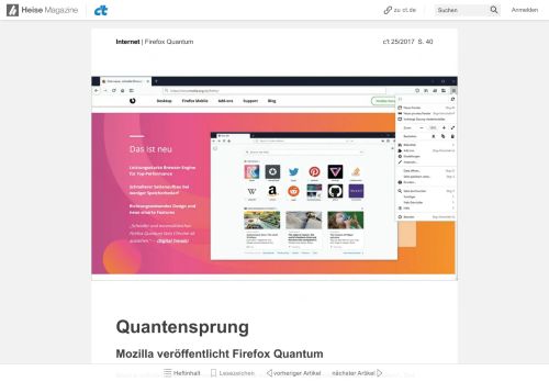 
                            10. Firefox Quantum - Heise