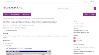 
                            9. Firefox repeatedly prompts for proxy authentication