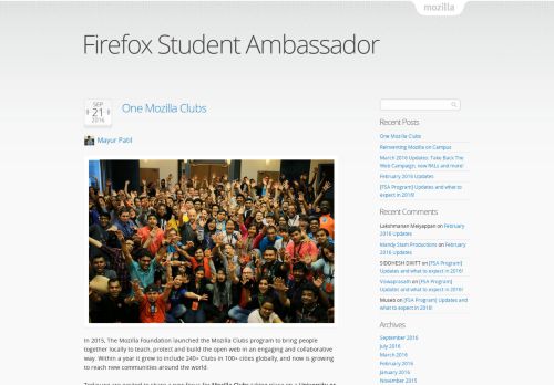 
                            2. Firefox Student Ambassador - The Mozilla Blog