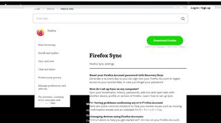 
                            1. Firefox Sync | Firefox Help - Mozilla Support