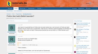 
                            10. Firefox über batch-Befehl beenden? | tutorials.de
