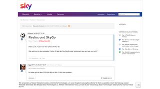 
                            1. Firefox und SkyGo | Sky & Friends