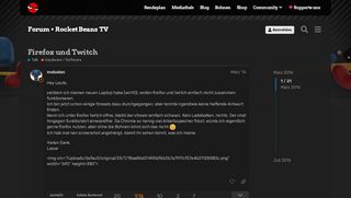 
                            10. Firefox und Twitch - Hardware / Software - Rocket Beans Community