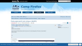 
                            12. Firefox zeigt meinVZ nicht richtig an - Camp Firefox