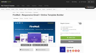 
                            9. FireMail - Responsive Email + Online Template Builder by CastelLab