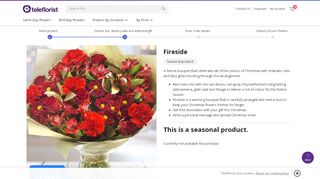 
                            13. Fireside | Christmas Flowers Online | eflorist.co.uk - Teleflorist