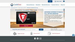 
                            3. Firestone Complete Auto Care - Automotive Credit Card | CFNA