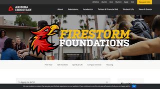 
                            11. Firestorm Foundations | Arizona Christian University