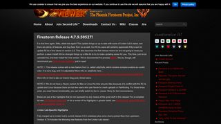 
                            6. Firestorm Release 4.7.9.50527! « Firestorm Viewer – The Phoenix ...