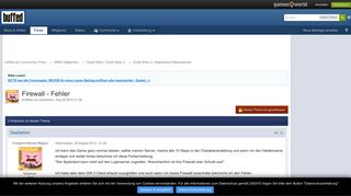 
                            6. Firewall - Fehler - Guild Wars 2: Allgemeine Diskussionen - buffed ...