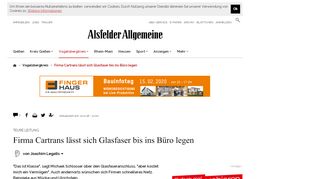 
                            5. Firma Cartrans lässt sich Glasfaser bis ins Büro legen | Gießener ...