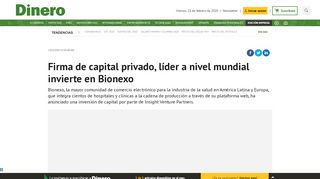 
                            4. Firma de capital privado, líder a nivel mundial invierte en Bionexo