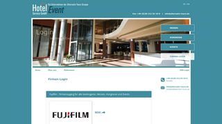 
                            2. Firmen-Login - Hotel & Event Service GmbH