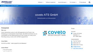 
                            11. Firmeninformation coveto ATS GmbH , Nidda - Bewerbermanagement