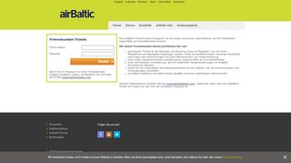 
                            11. Firmenkunden Tickets - airBaltic