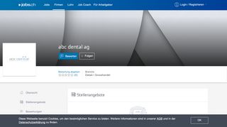 
                            9. Firmenportrait von abc dental ag auf jobs.ch