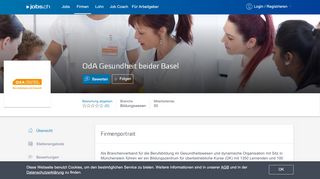 
                            6. Firmenportrait von OdA Gesundheit beider Basel auf jobs.ch