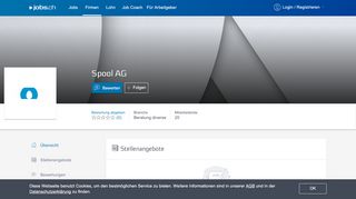 
                            5. Firmenportrait von Spool AG auf jobs.ch