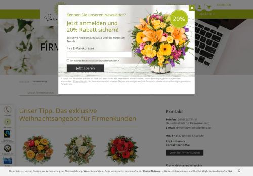 
                            6. Firmenservice | Valentins Blumenversand - Blumen und Geschenke ...