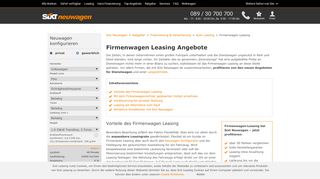 
                            10. Firmenwagen Leasing | Sixt Neuwagen