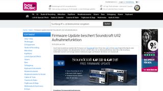 
                            8. Firmware-Update beschert Soundcraft Ui12 Aufnahmefunktion | Bax ...